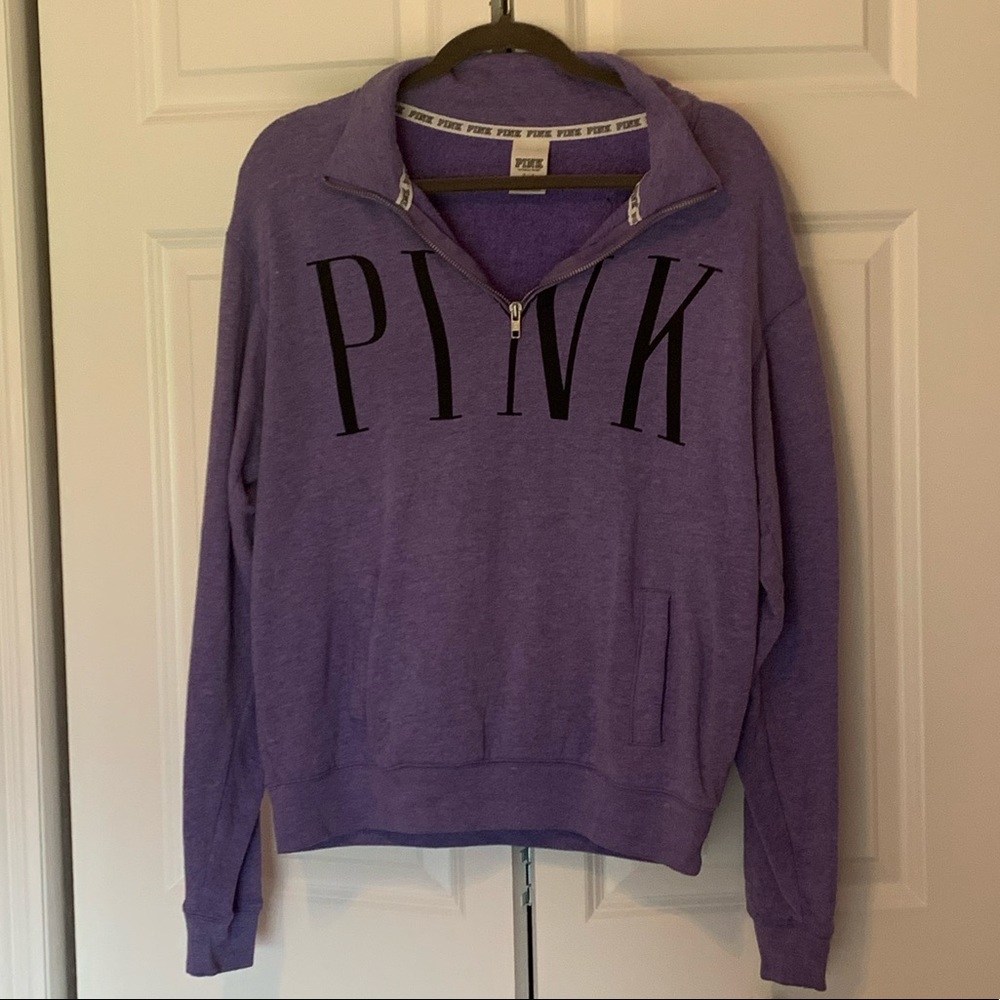 Victoria’s Secret PINK Half Zip Crew Neck